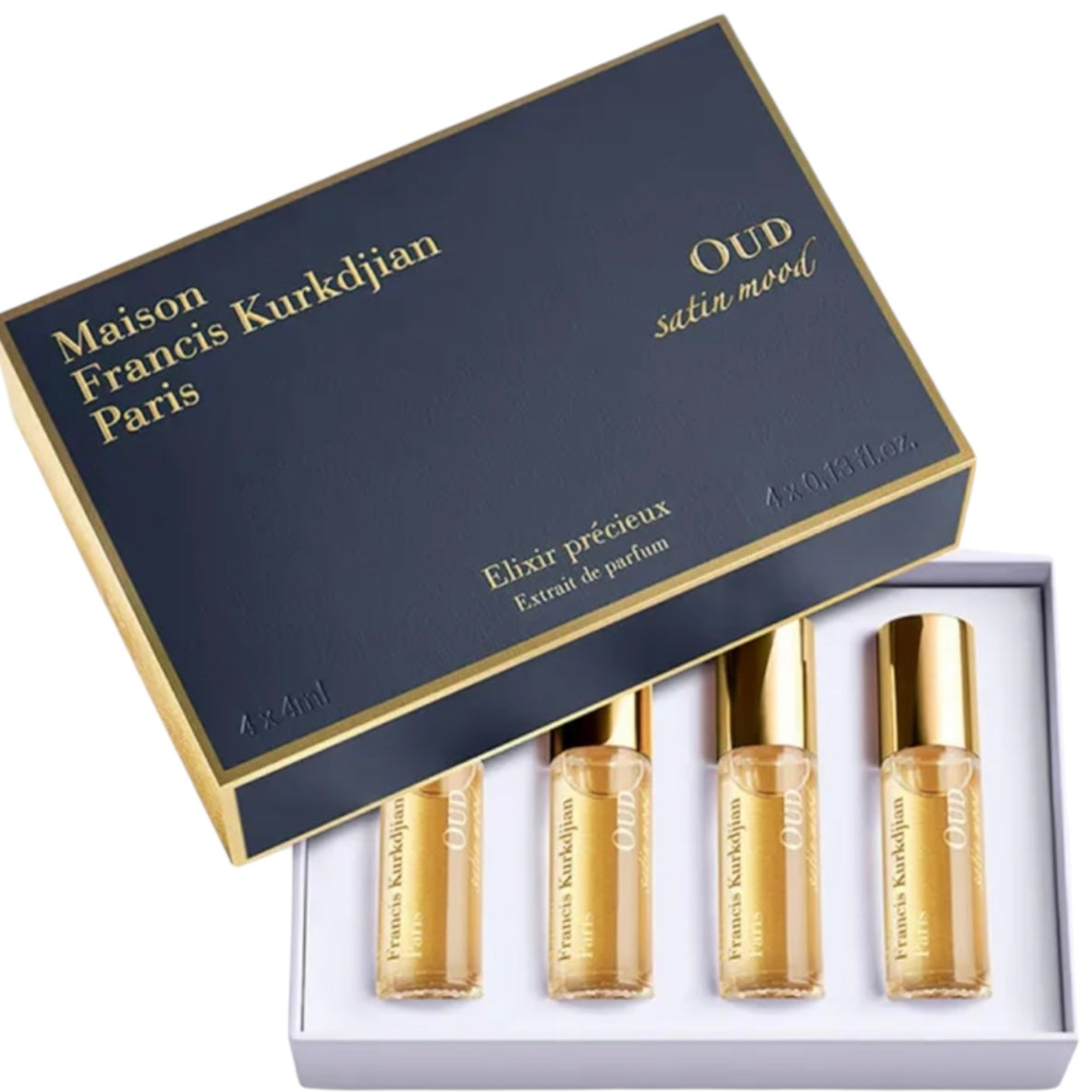Maison Francis Kurkdjian
Oud Satin Mood Precious Elixirs, 4 x 4 mL
