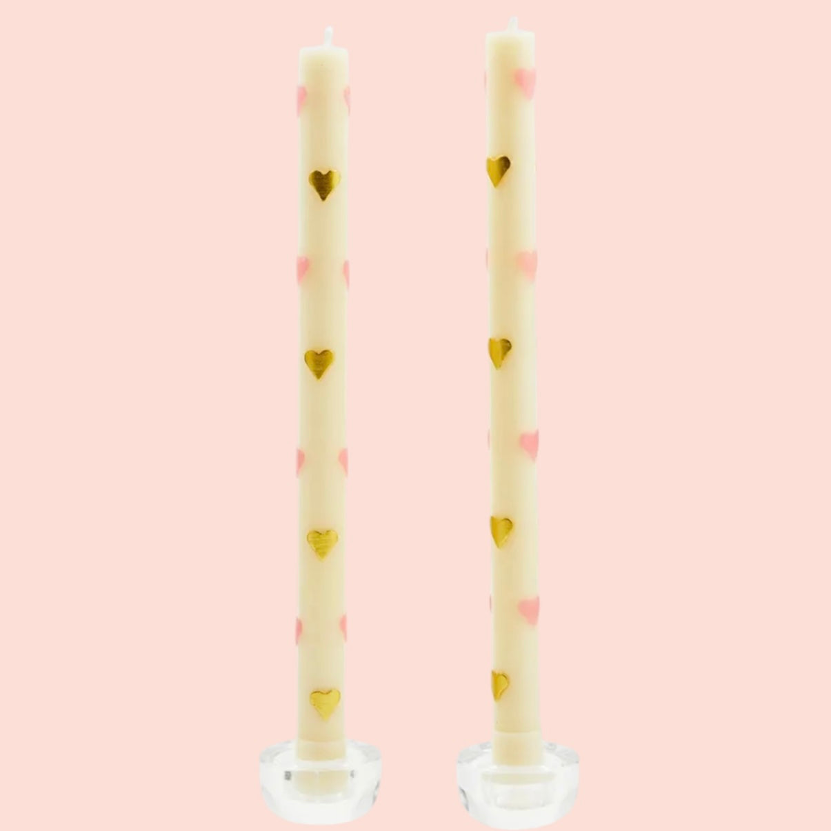 MacKenzie-Childs
Pink Hearts Dinner Candles, Set of 2